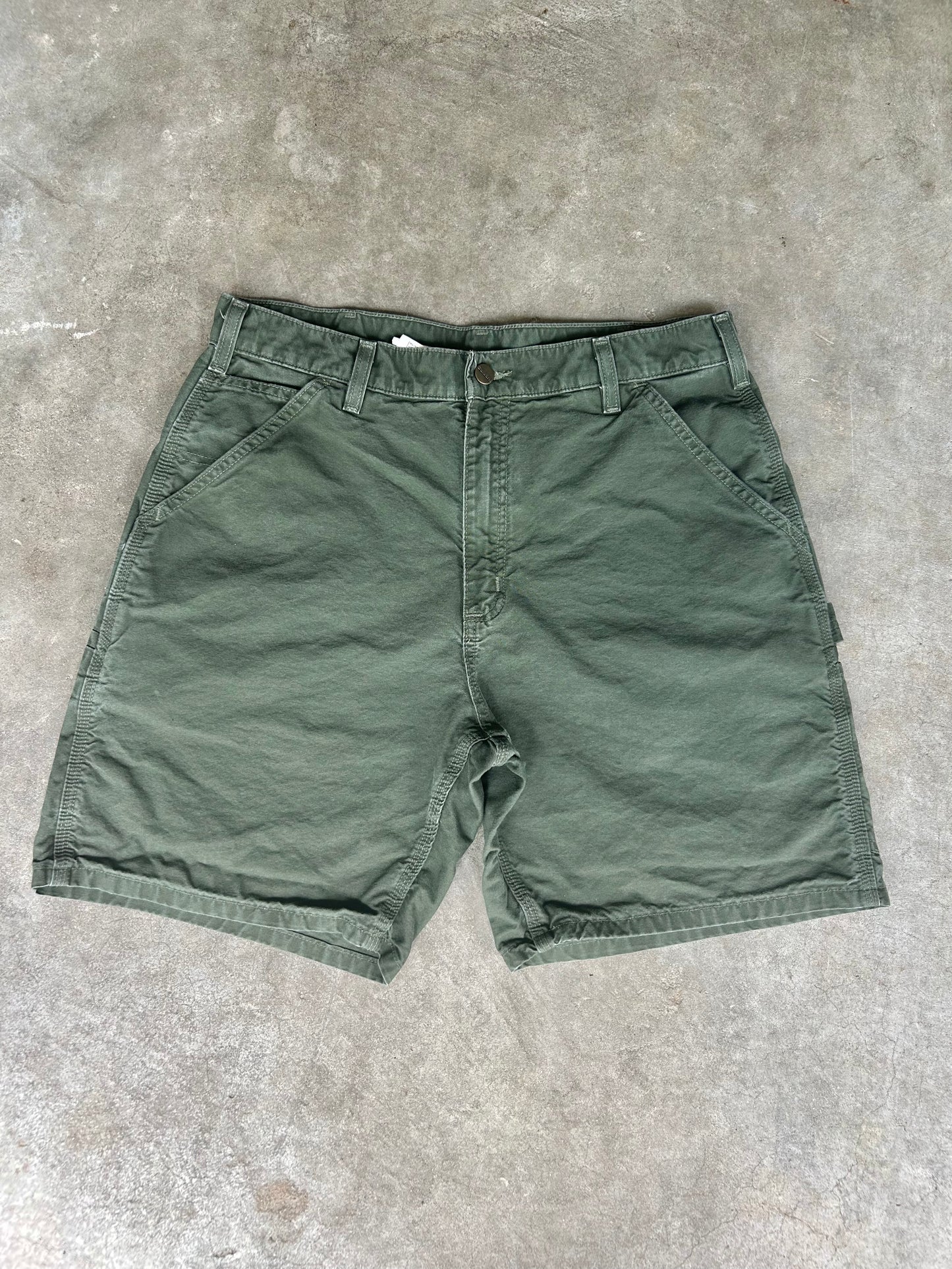 Olive Green Carhartt Shorts