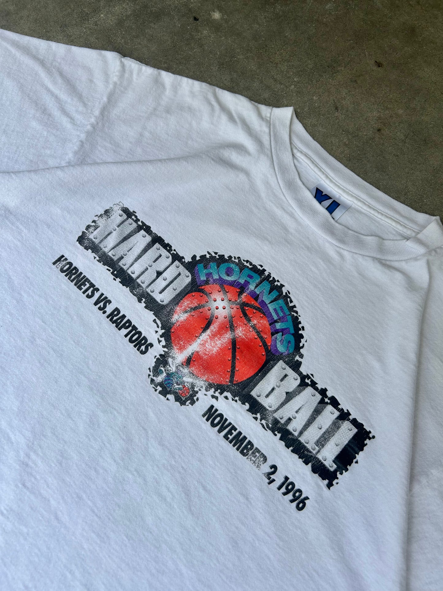 1996 Charlotte Hornets Hard Ball Tee